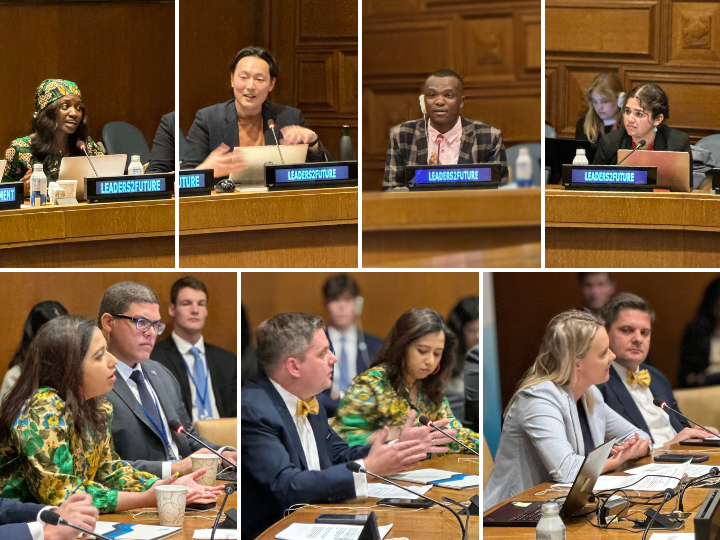 Panellists participate in a discussion on the role of young people to advance disarmament, non-proliferation, and arms control objectives. 