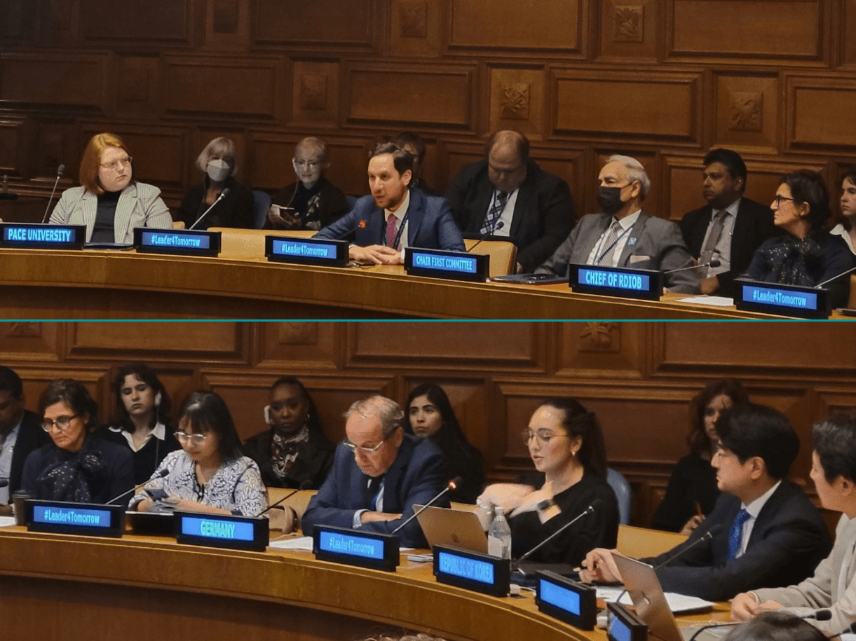 Representatives from Member States provided remarks, including Ambassador Thomas Göbel, Permanent Representative of Germany to the Conference on Disarmament in Geneva, and Mr. Eduardo Alcibíades Sánchez Kiesslich, UNSC Deputy Political Coordinator, non-proliferation & East Africa at Permanent Mission of Mexico to the UN. Photo credit: Sangmin Lee. 