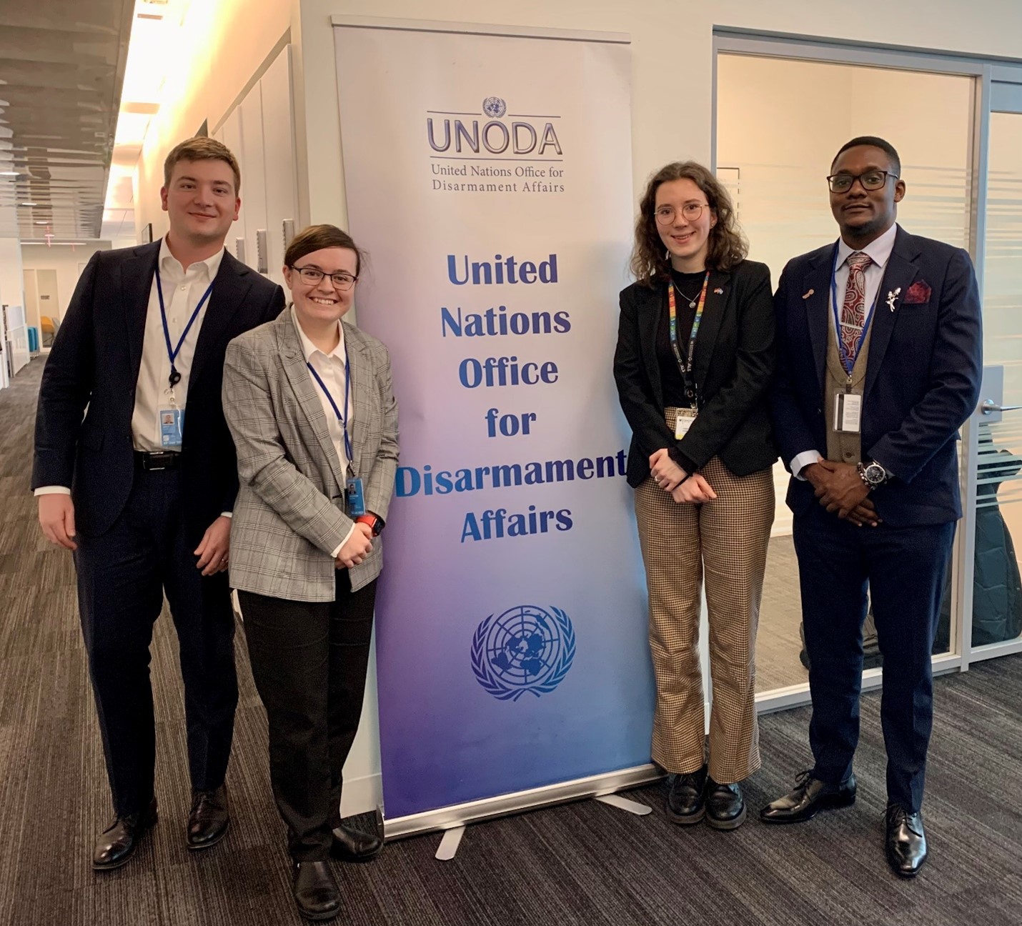 UNODA staff meet with UN Youth Delegates.