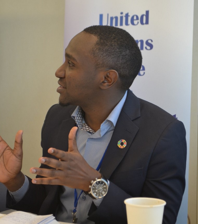 Mr. Patrick Karekezi, UN Youth Champion for Disarmament, shared his experiences growing up and working on the African continent.