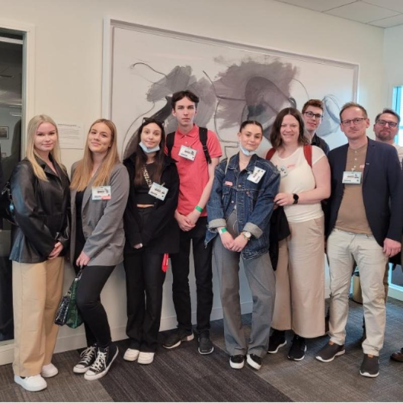 UNODA staff members met with student from Falu Frigymnasium, a school based in Sweden, to discuss the work of the United Nations on disarmament, non-proliferation, and arms control. 