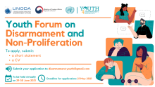 UNODA and ROK open call for applications to Youth Forum on Disarmament and Non-Proliferation
