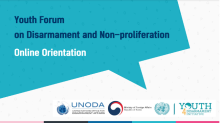 Preparations for UNODA and ROK’s Youth Forum on Disarmament and Non-Proliferation begins with virtual orientation session.