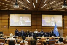 Ms. Soo Hyun Kim, UNODA’s #Youth4Disarmament lead, delivers remarks on ways