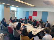 People sitting in a meeting room