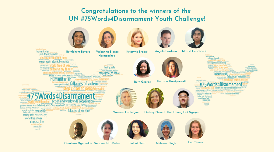 UN #75Words4Disarmament Winners
