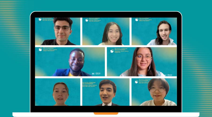 UN Youth Champions for Disarmament at the virtual, regional youth forum